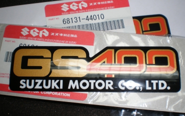 Emblem Seitendeckel GS 400  , Suzuki   68131-44010