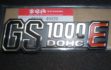 Emblem Seitendeckel GS 1000E , Suzuki 68131-49020