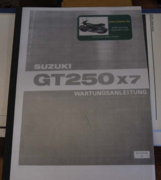 Werkstatthandbuch deutsch X7 250