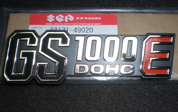 Emblem Seitendeckel GS 1000E , Suzuki 68131-49020